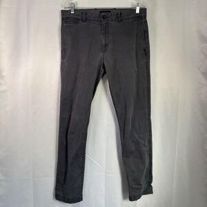 Banana Republic Men's Fulton Skinny Chino Pants Cotton Gray 33x32